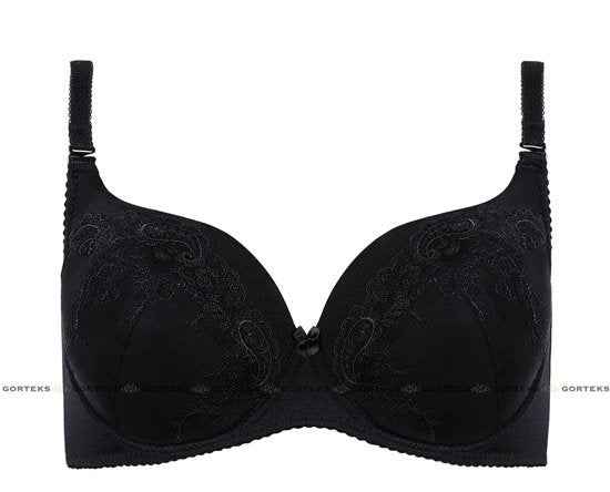 Gorteks Yvette Padded Bra, Topatut rintaliivit musta