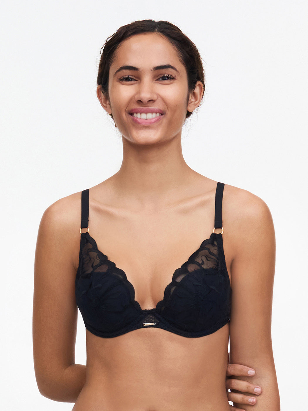 Chantelle Fleurs Plunge T-Shirt Bra