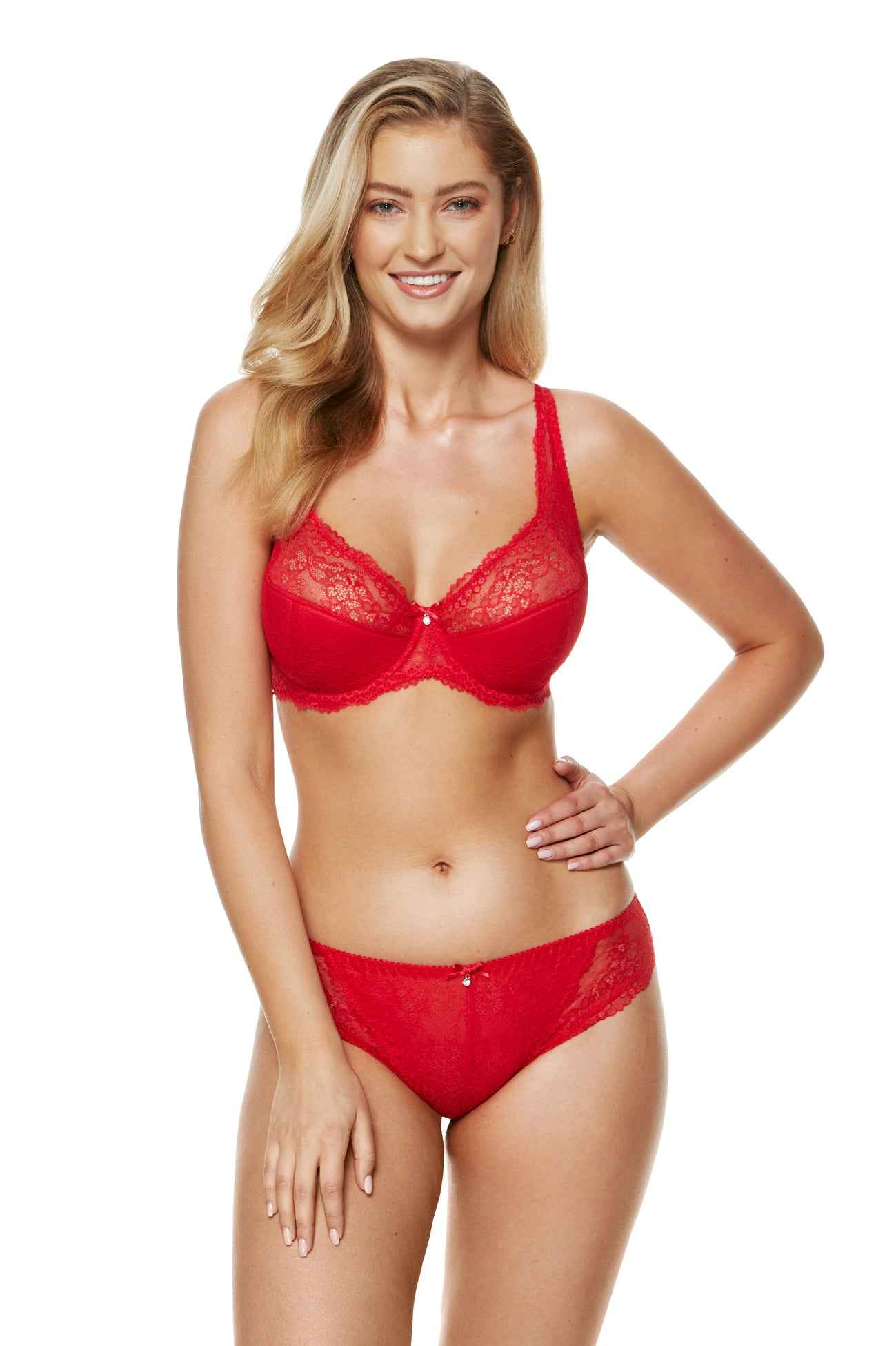 Scarlett Puolitopatut rintaliivit Punainen