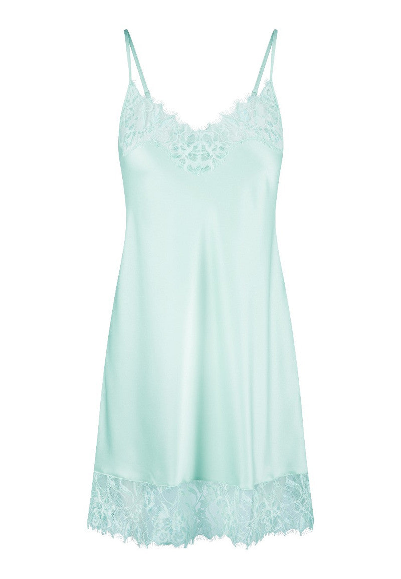 Satiininen Chemise Yöasu Lingadore Jade Blue