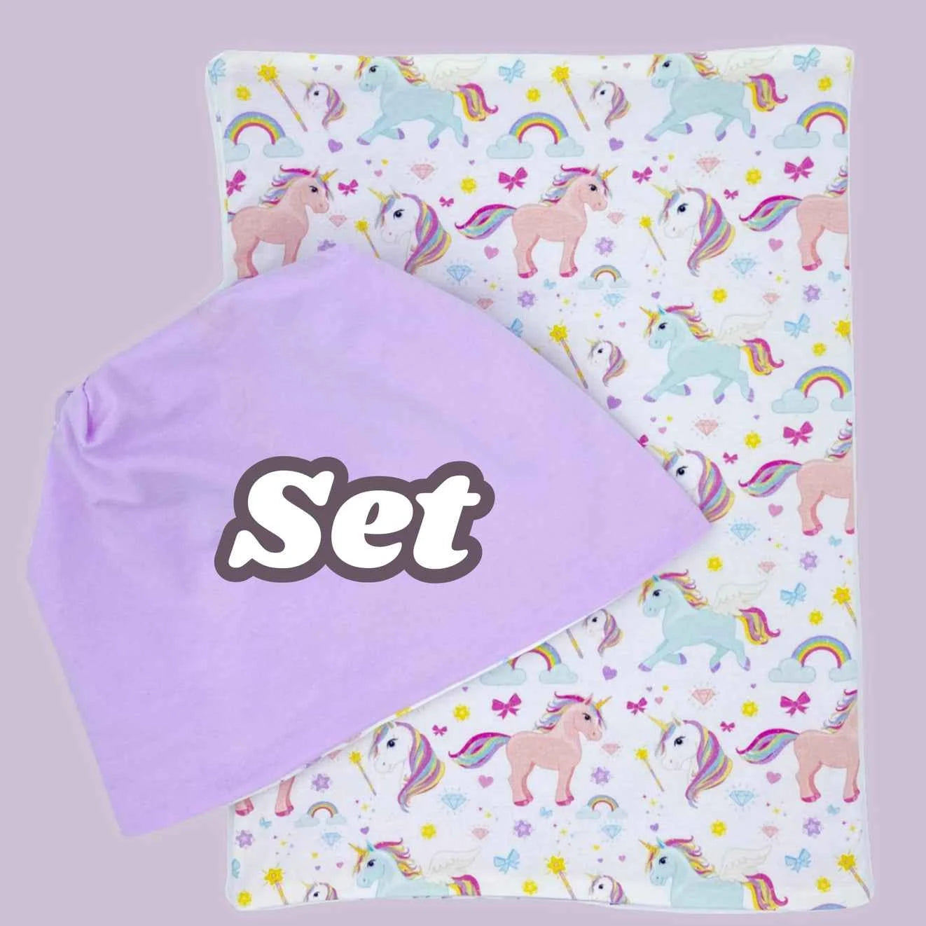 Käännettävä Lasten pipo ja tuubihuivisetti