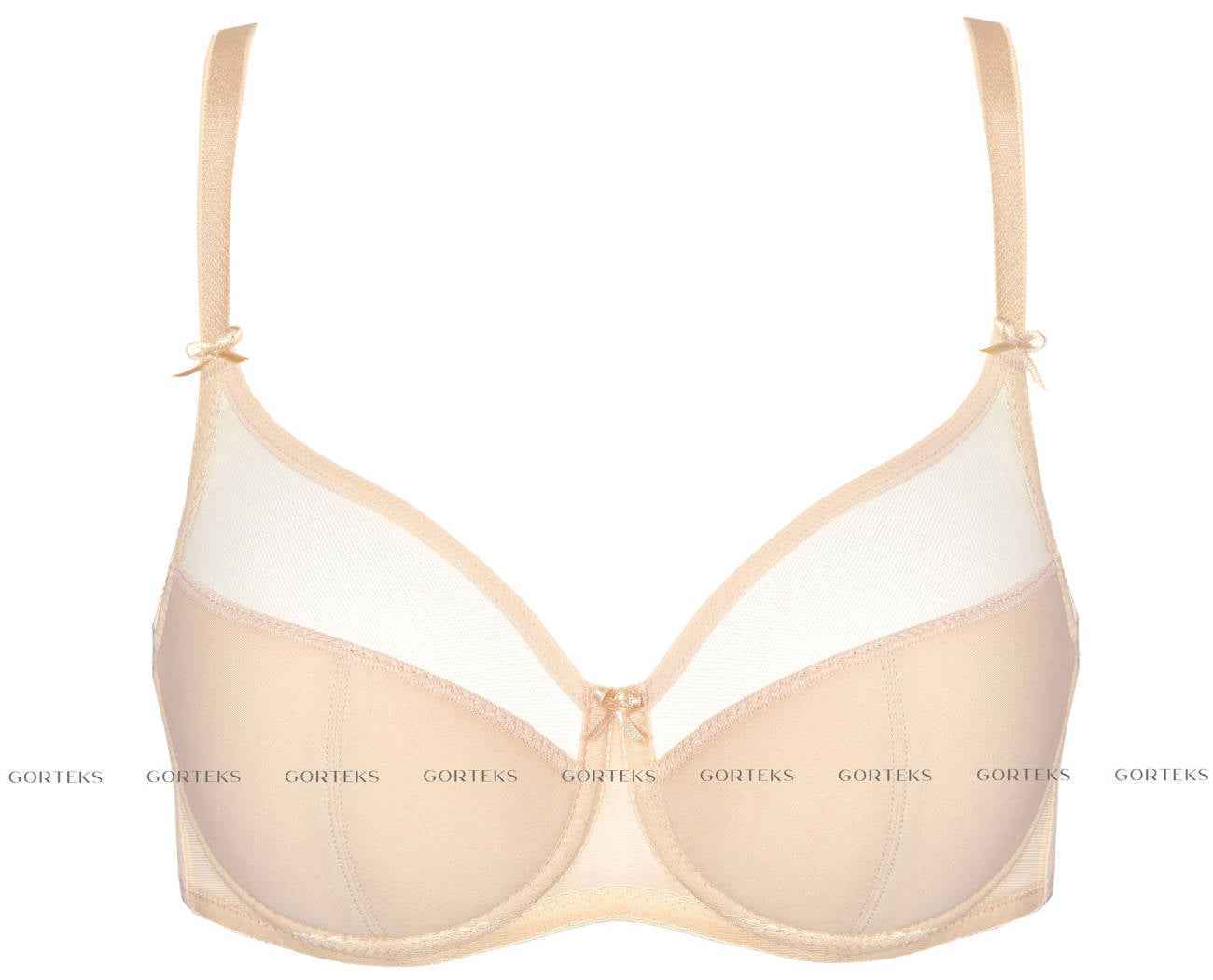 Kaarituellinen Puolitopattu Rintaliivi Gorteks Zara Nude