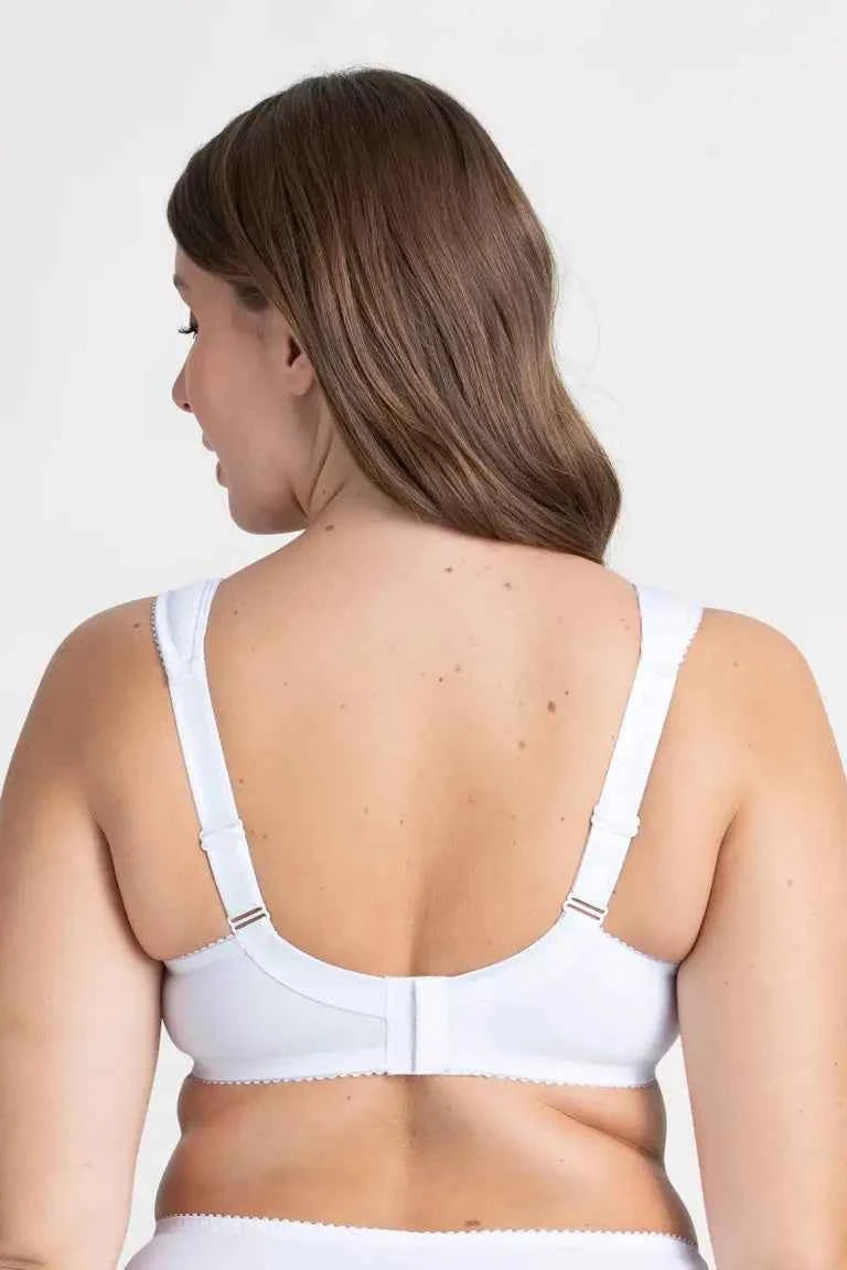 Miss Mary Jaquard&Lace kaarituellinen rintaliivi Valkoinen