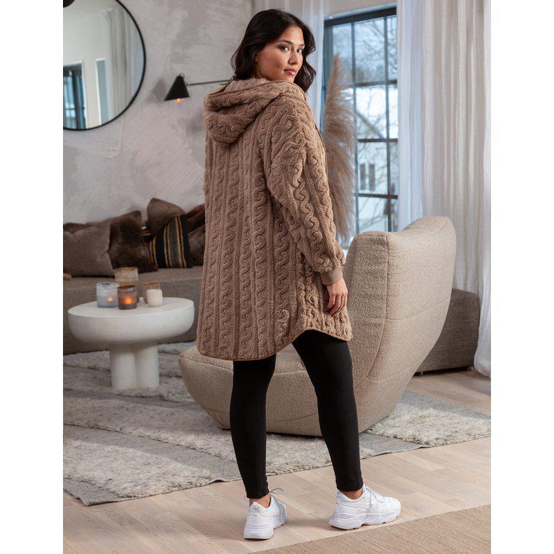 Hupullinen lyhyt kylpytakki/ hoodie Trofe Cosy
