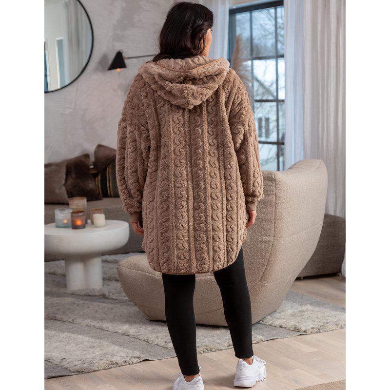 Hupullinen lyhyt kylpytakki/ hoodie Trofe Cosy