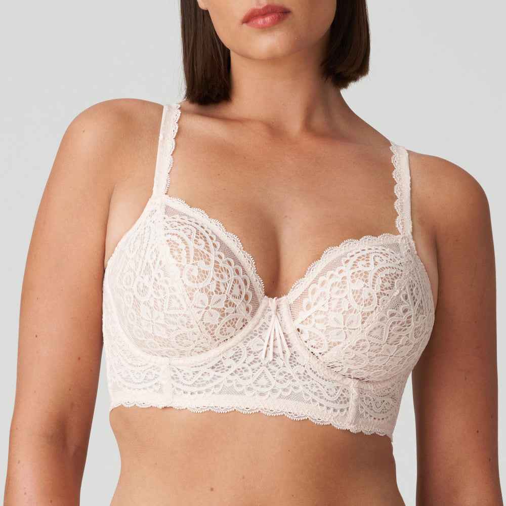 PrimaDonna Twist I Do Deep Plunge Longline Bralette Silky tan