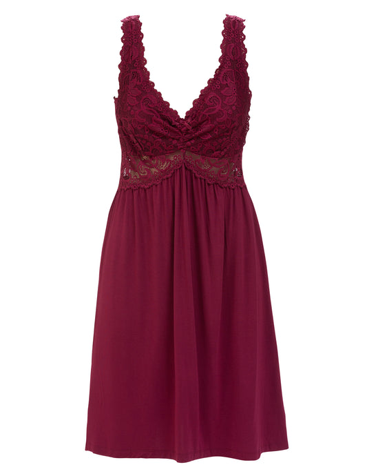 Pitsiyöasu Lyhyt Trofe Viininpunainen AW2025