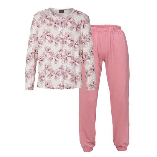 Trofe Pyjama napitettavalla paidalla kukkakuosi