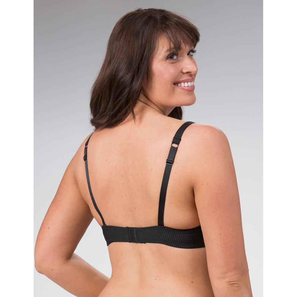 Trofé Laila kaarituellinen kevyesti topattu rintalivi musta