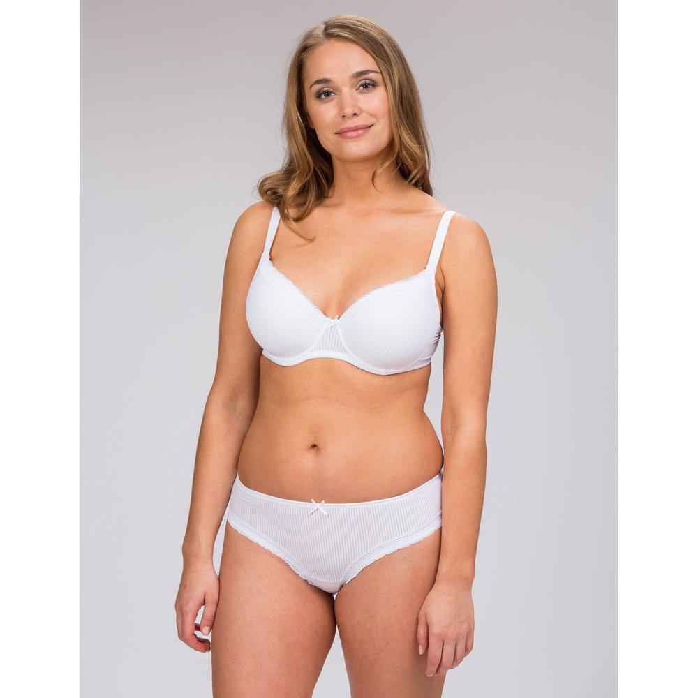 Trofé Laila kaarituellinen kevyesti topattu rintaliivi valkoinen