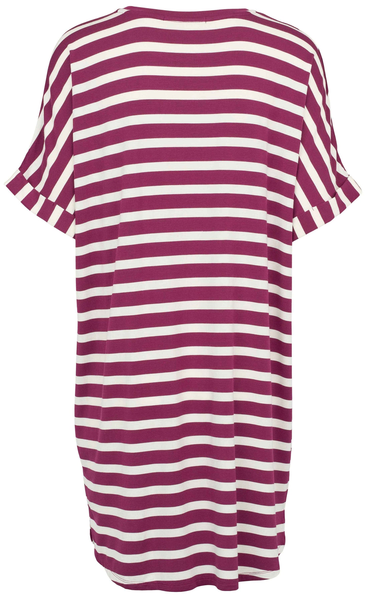 Paituli Missya oversize T-shirt Lila-punaraidallinen