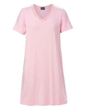 Lyhythihainen yöpaita Trofe Ecovero vaaleansininen