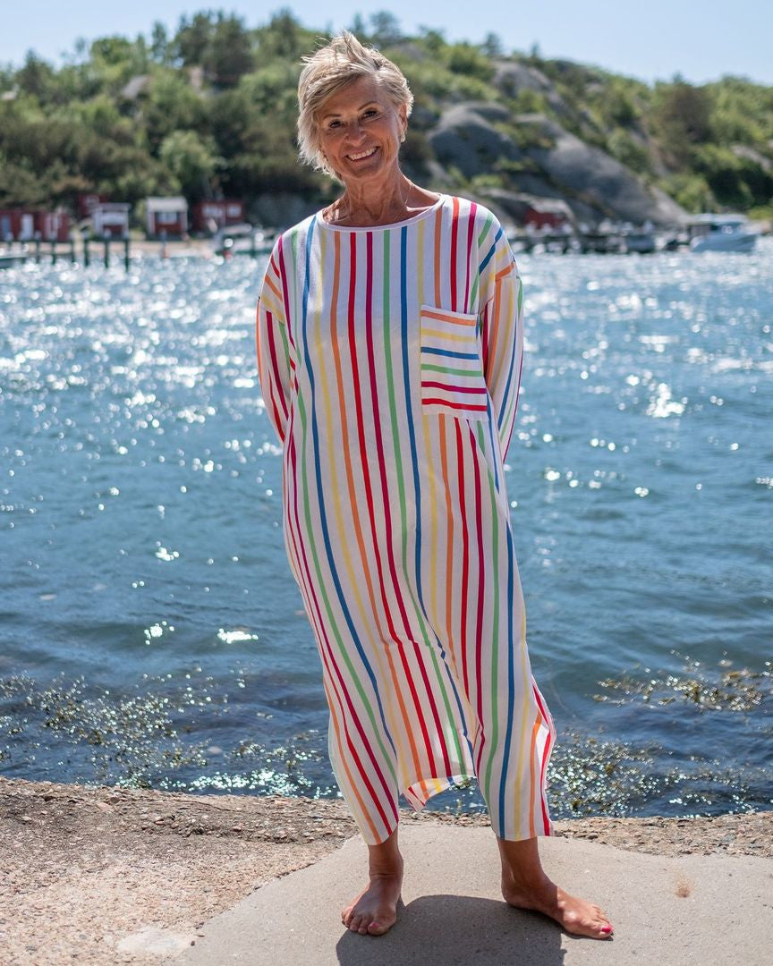 Saltabad maxi yöpaita Florence raidallinen onesize