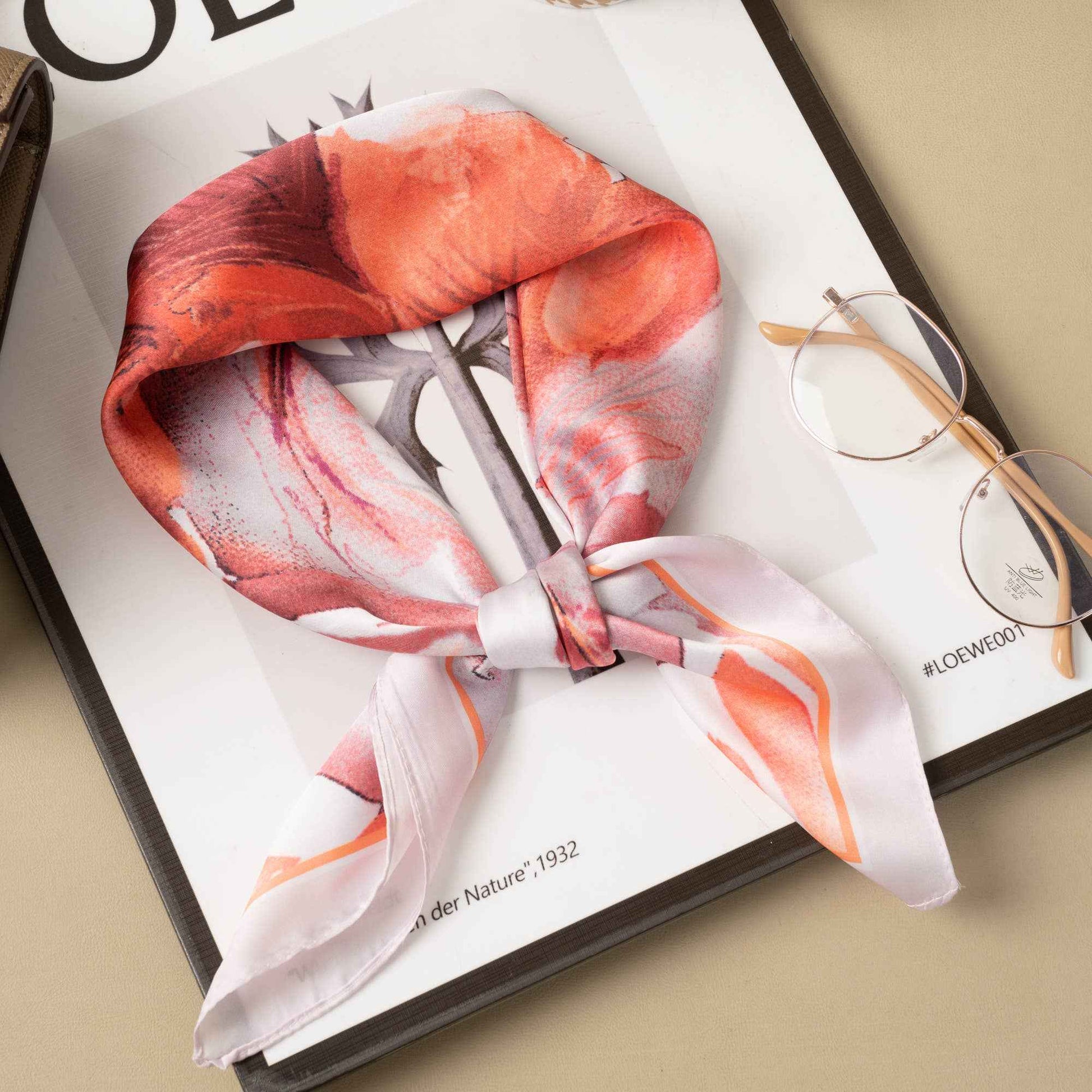 Naisten huivi artistic floral pattern