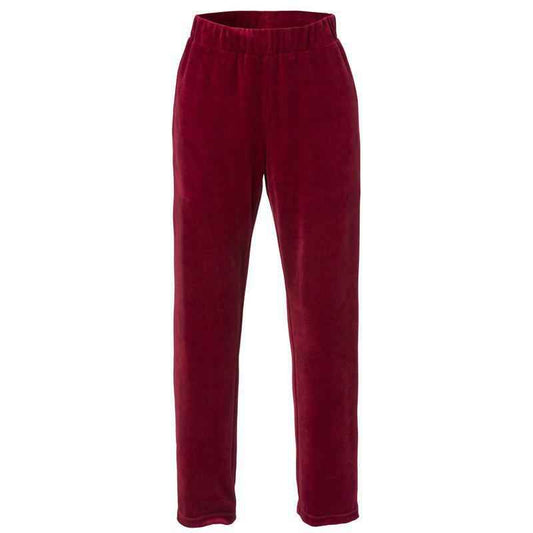 Naisten Velourhousut Trofe punainen