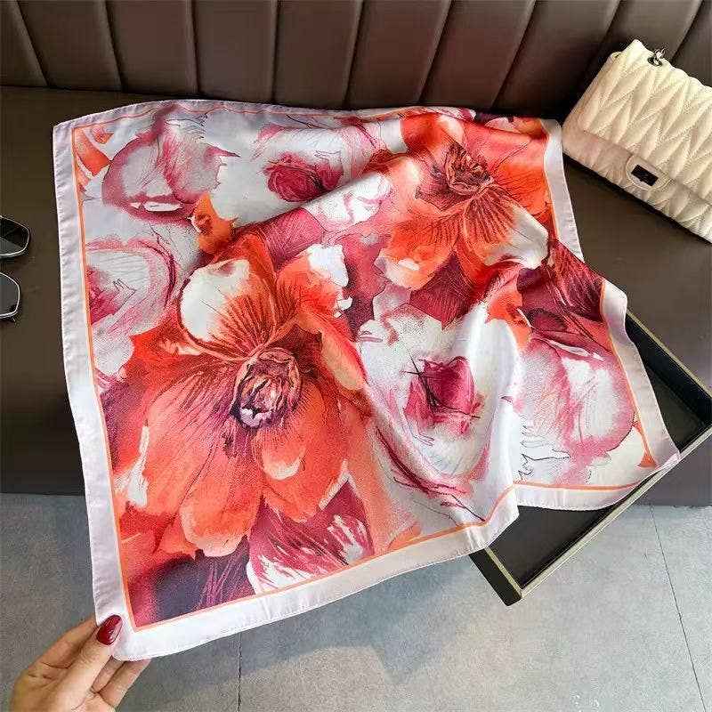 Naisten huivi artistic floral pattern