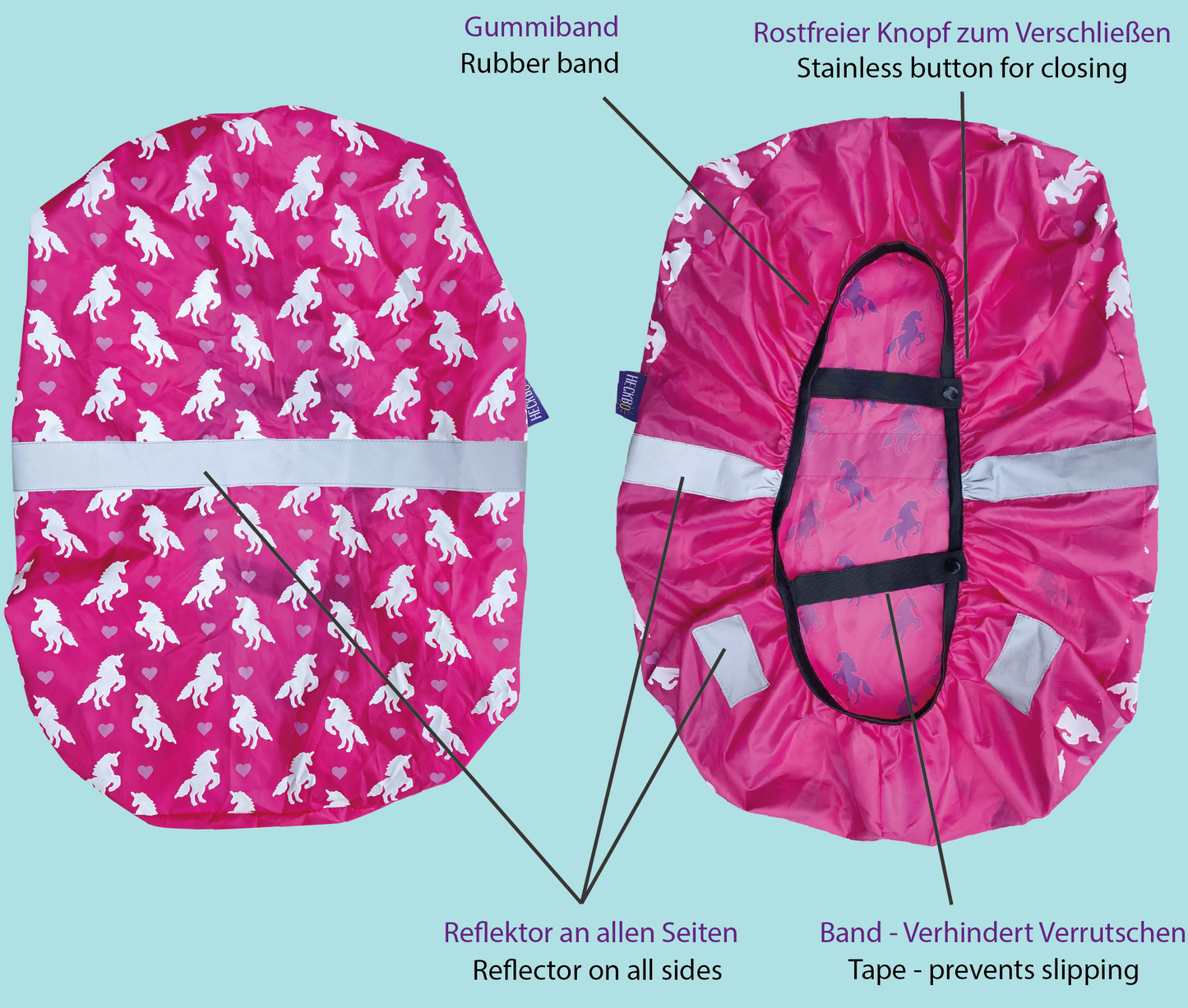 Magic Väriavaihtava repun sadesuoja Unicorn