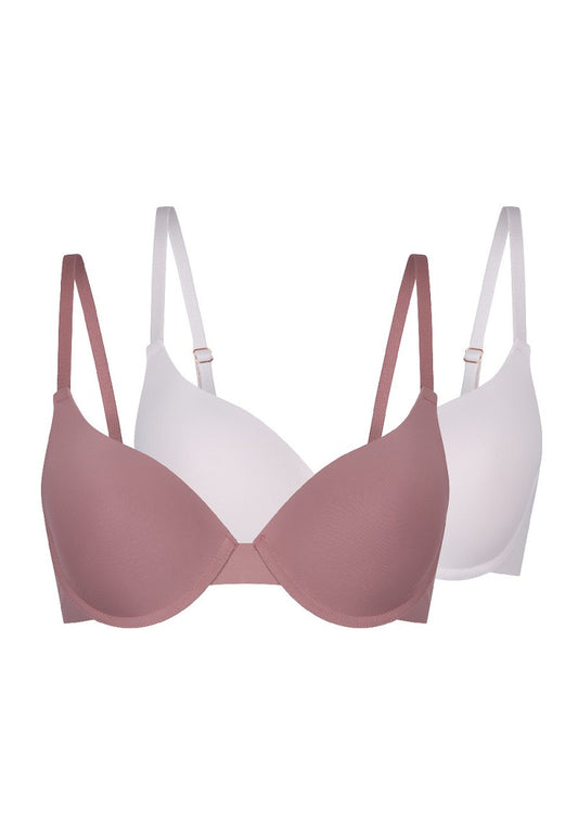 T-paitarintaliivit Lingadore exclusives 2-pack Mauve ja Vanha Roosa