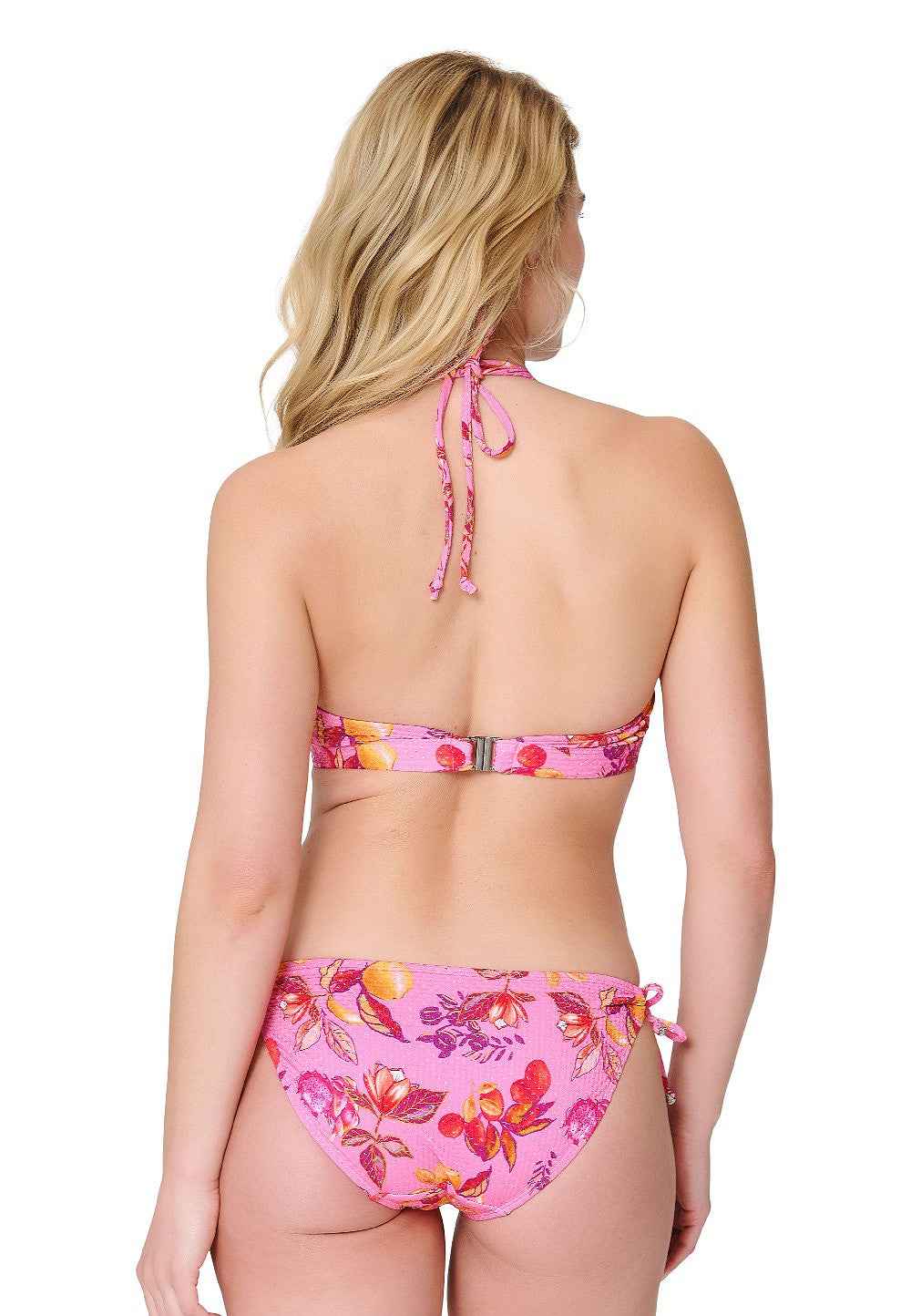 Matalavyötäröiset bikinihousut nauhoilla LingaDore Pink Paradise