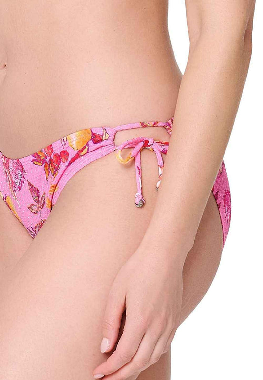 Matalavyötäröiset bikinihousut nauhoilla LingaDore Pink Paradise