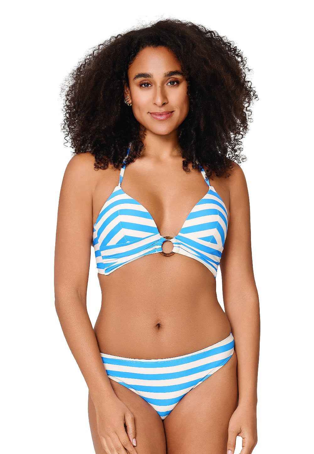 Raidallinen Bikinisetti Lingadore Triangle bikiniset
