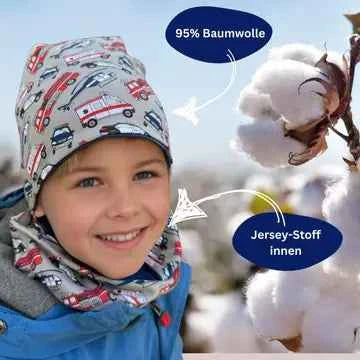 Käännettävä Lasten pipo ja tuubihuivisetti