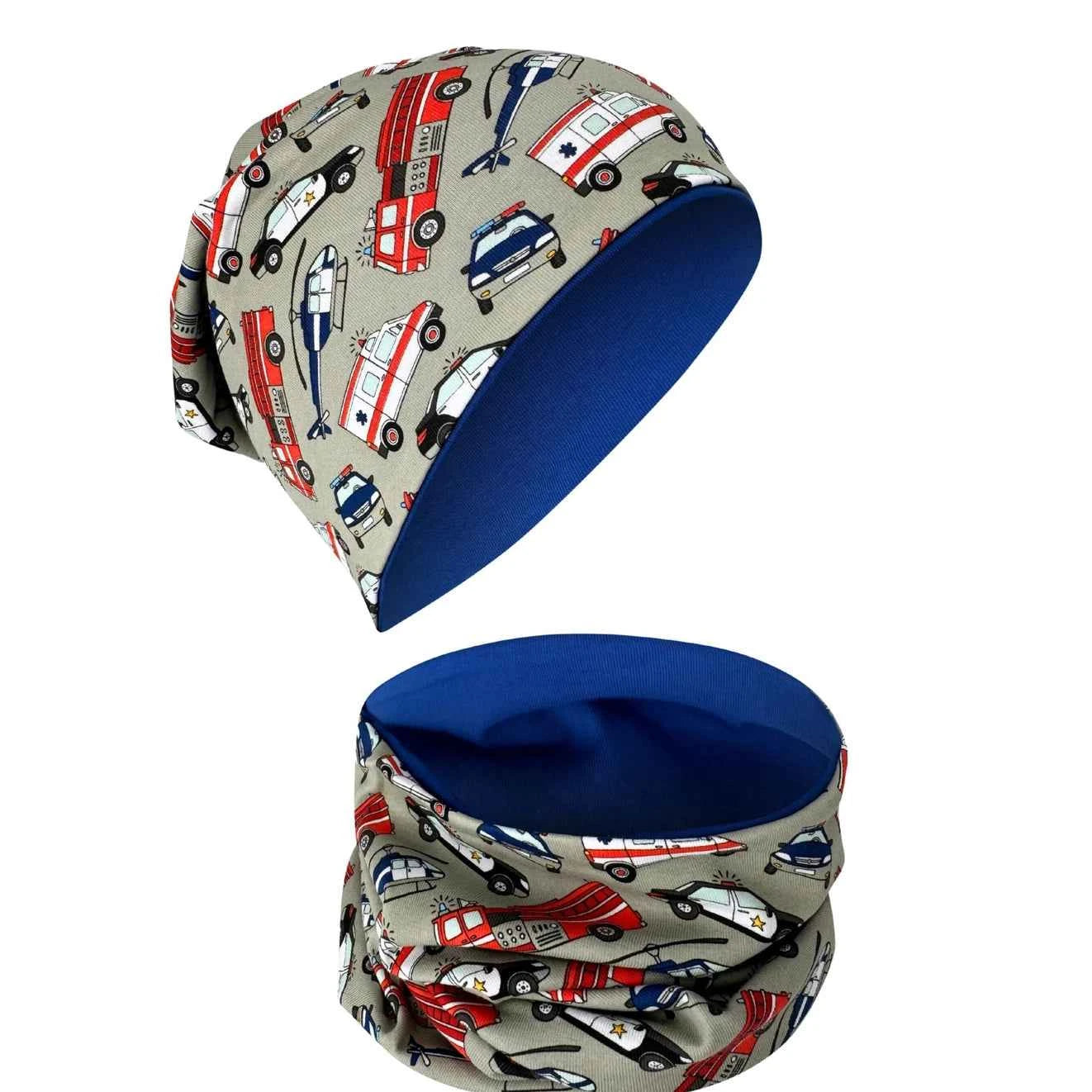 Käännettävä Lasten pipo ja tuubihuivisetti