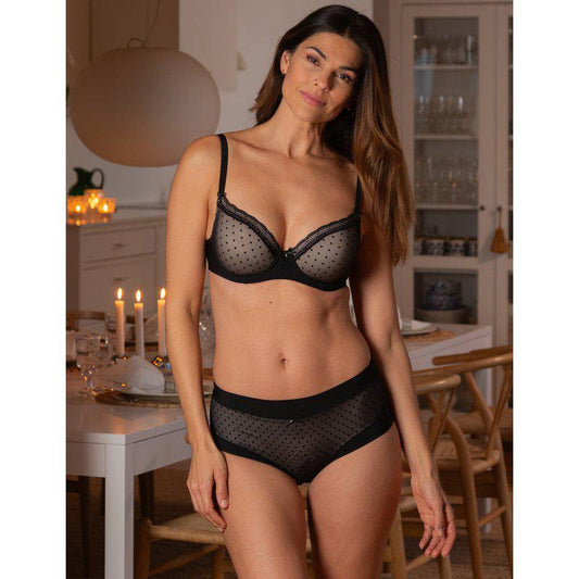 Korkeavyötäröiset alushousut Trofe Laila Season Dotty - Jolingerie