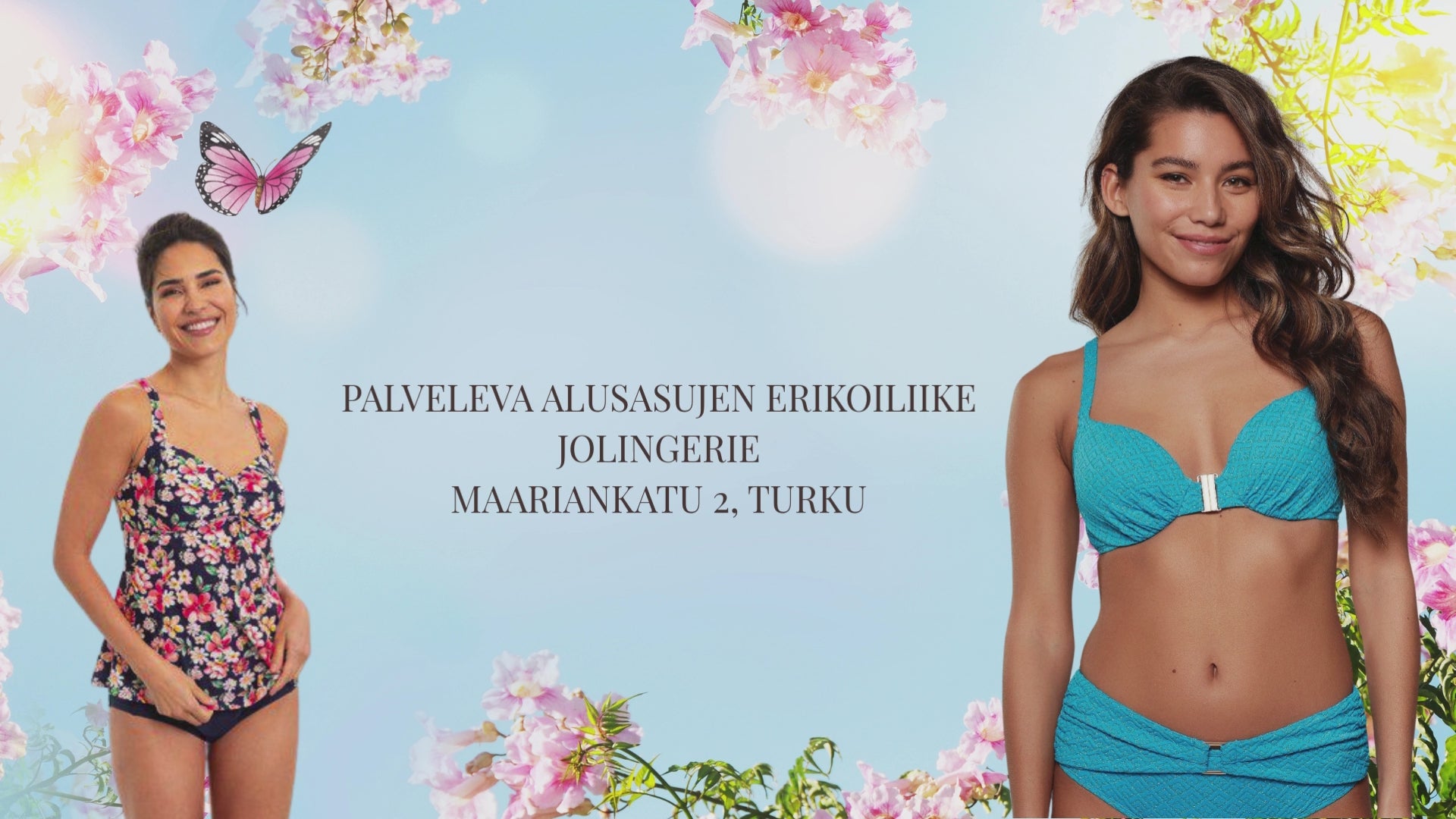 Lataa video: Uudet uima-asut ovat saapuneet Jolingerie putiikkiin Maariankadulle.
