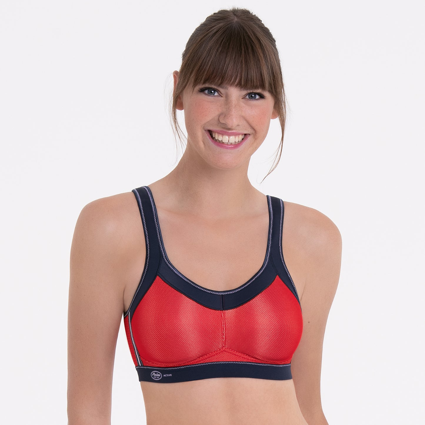 Urheiluliivit Anita Active Momentum Sports bra Red/Blue Iris